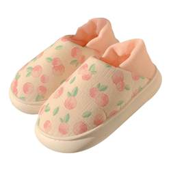 45-month pregnant women indoor floor slippers breathable non-slip postpartum confinement shoes spring and summer cute peach home shoes for women