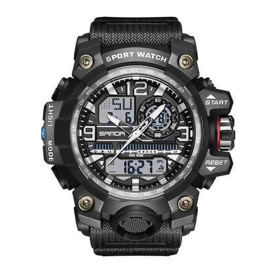 Elektronische Herrenuhr im Militärstil