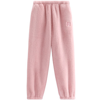 Fenton women's coral velvet pajamas autumn and winter trousers