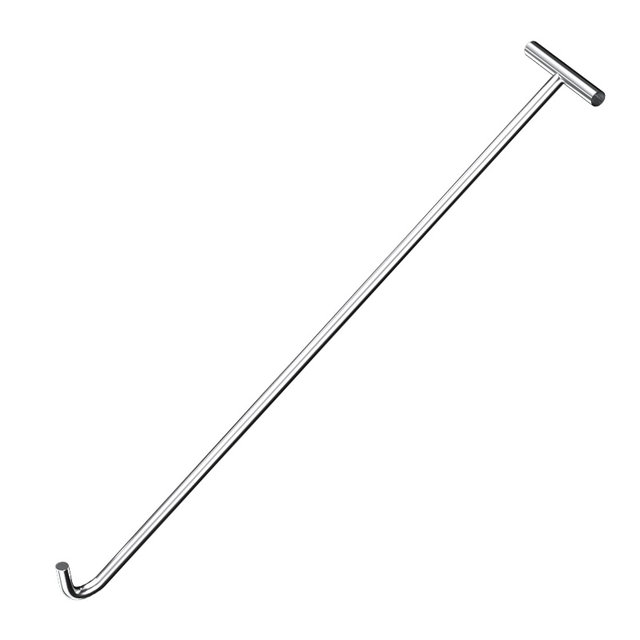 Stainless steel manhole cover hook T-shaped hand-pull hook pulling goods