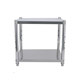 Stainless steel floor-standing square two-story kitchen double-layer