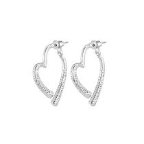 (Self-operated) daisy beauty love cross earrings S925 silver needle elegant temperament matching earrings