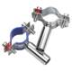 304 stainless steel pipe bracket water pipe fixing extended pipe pipe clamping round pipe welding clamping clamping PVC