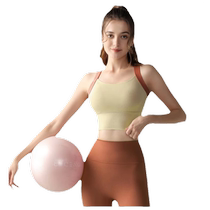 lulu all-in-one sports bra womens shock-proof auxiliary breast bra beautiful back fitness vest yoga clothing suit summer