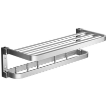 Cabei towel rack bathroom storage rack no punching bathroom space aluminum towel bar bathroom simple style bath towel rack