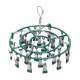 Stainless steel dormitory balcony multifunctional clothes drying rack with clip