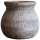 Red pottery flower pots, hanging baskets and vases, retro literature and art