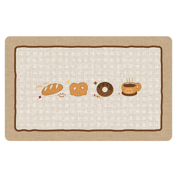 Kitchen floor mat is anti-slip, anti-oil, water-absorbent and wash-free