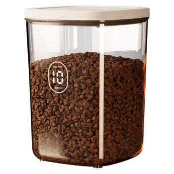 Cat food storage barrel dog food sealed jar moisture-proof vacuum