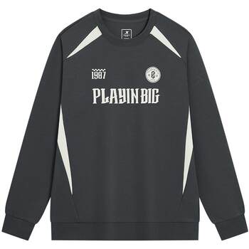 Xtep round neck sports sweatshirt for men 2026 spring long-sleeved top with pullover inside 974129920130
