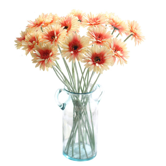 Single Simulation Fulang Flower Flower Flower Putting African Chrysanthemum Daisy Home Living Room Decoration Plastic Flower Arts Swing