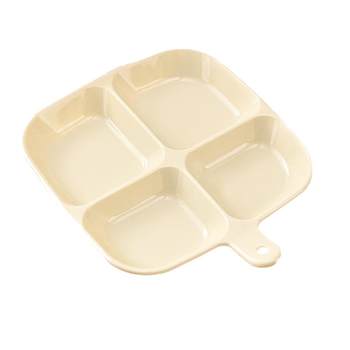 4-grid ingredients plate food grade fruit storage