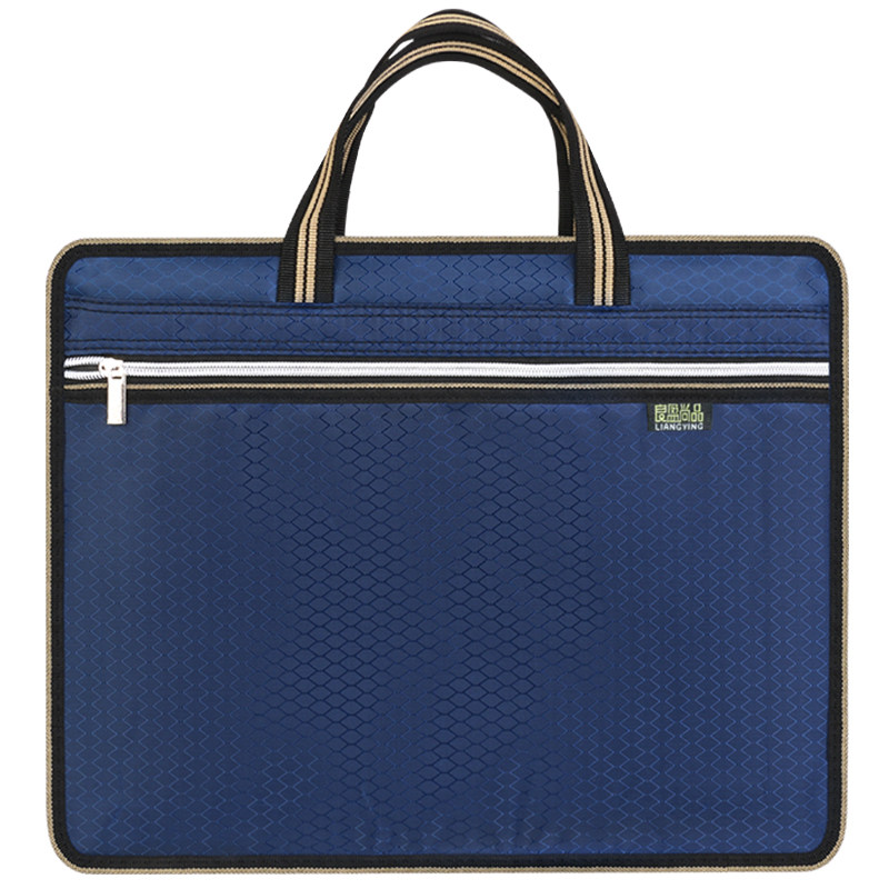Canvas large capacity multi-layer waterproof custom document bag