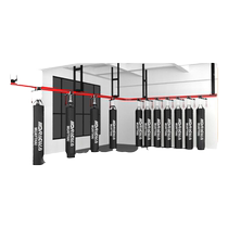 可移动沙袋支架拳击沙包轨道吊式支架健身房器材滑轮沙袋套装定制