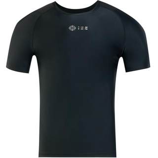 准者紧身衣长袖男秋冬加绒跑步训练健身套装运动高弹速干压缩上衣