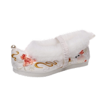 New velvet childrens Hanfu shoes girls embroidered shoes winter baby New Years shoes costume and performance shoes