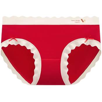 Briefs zodiac year cotton printed red bean red