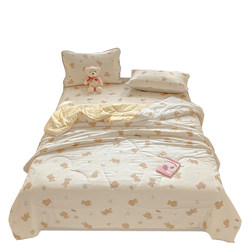 Latex Cooling Mat Summer Quilt Air Conditioning Quilt Summer Single/Double Cartoon Quilt Thin Quilt Core Small Lace Summer Cooling Quilt Machine Washable