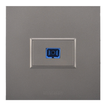 Type 86 wall concealed gigabit computer network fiber optic panel gray double hole LC fiber optic socket SC fiber optic socket