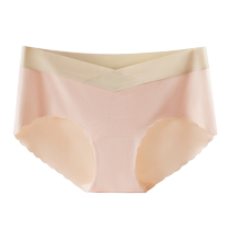 Maternity panties large size seamless ice silk summer thin 200 pounds fat mm pure cotton crotch late pregnancy special