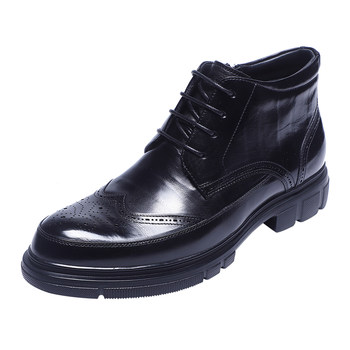 Goldlion new winter thick-soled business martin boots for men