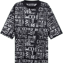 (Self-operated) VJC Versace mens loose and fat round neck short-sleeved T-shirt 74GAH604 JS167