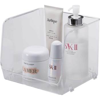 Cosmetic books can be stacked with desk organizer
