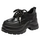 Ritai increased 7CM thick-soled loafers spring and autumn new women's single shoes fashion versatile trendy platform shoes commuting shoes