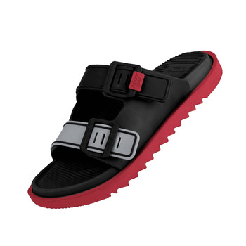 Thailand Rubbersoul Natural Latex Soft-Soled Color-Blocked Slip-On Sandals for Men, Non-Slip and Wear-Resistant, Popular Beach Shoes