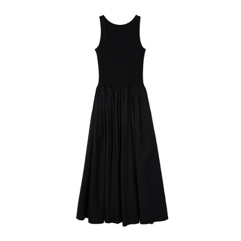 IEWH official 2024 spring and summer new arrival sleeveless vest dress women's French skirt long A-line umbrella skirt