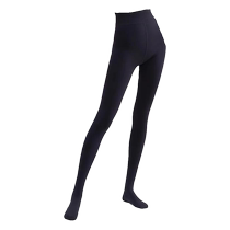 Extended version of tall black leggings for women to wear outside autumn and winter plus velvet and thickening high waist non-falling foot-stepping pantyhose