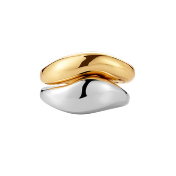 Le murmure heavy industry aesthetics new exclusive original design handmade light luxury stackable ring set