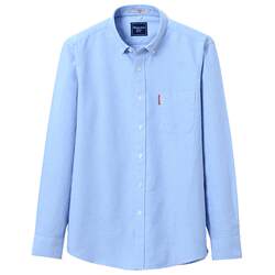 Luo Meng men's long -sleeved shirt spring and autumn new work leisure free hot business shirt men