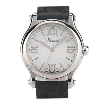 Second-hand 95 new chopard happy sports series women's watch quartz girls watch diamond happy diamond