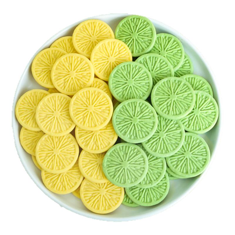Lemon slice cake decoration cookie cup dessert decoration