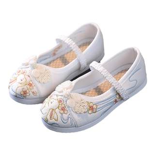 Hanfu shoes girls spring and autumn old Beijing cloth shoes Chinese style summer embroidered shoes ancient style with Hanfu shoes