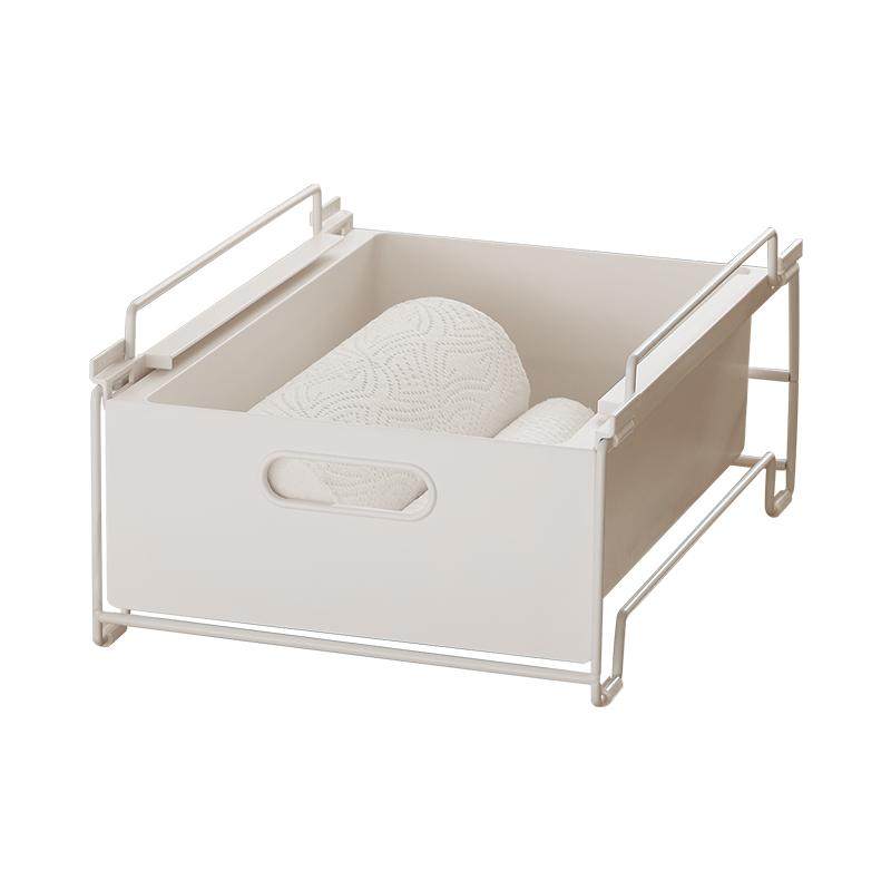 Installation-free pull-out basket multi-layer storage rack under sink