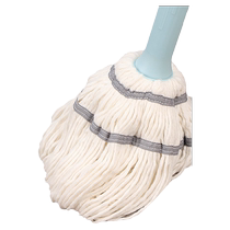 Self-twisting water mop lazy household pure cotton hand-washable one mop super absorbent mop kitchen old-fashioned cotton thread