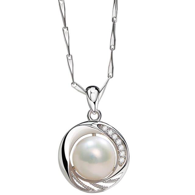 Women's 999 sterling silver pearl necklace