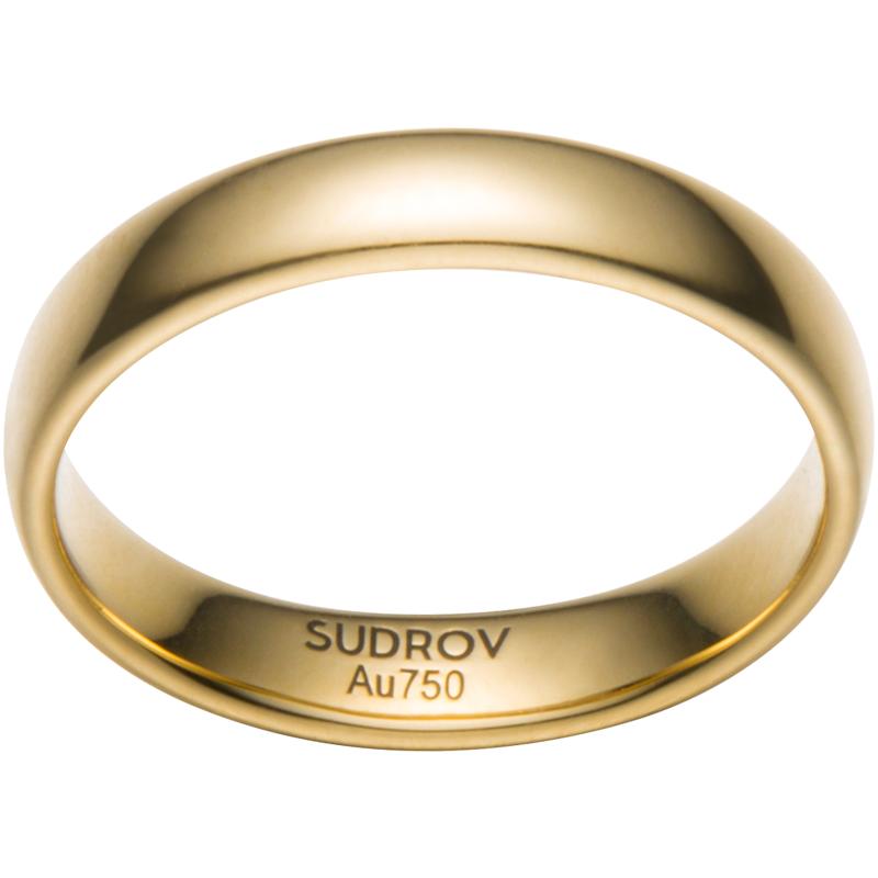 SUDROV Sujue Light Luxury 18K Gold Tail Ring