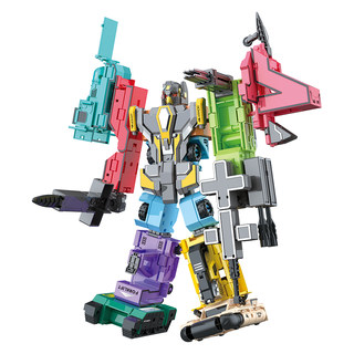 Children's genuine digital transformation robot toy combination