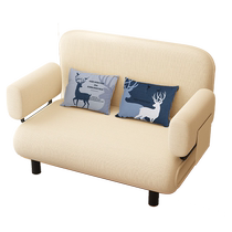 Folding dual-purpose sofa bed small apartment living room multi-functional bed internet celebrity style balcony single retractable bed 2024 new style