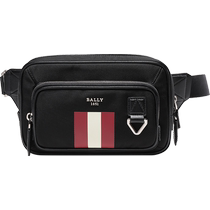 (Self-operated) Bally Mens Fabric Chest Bag Crossbody Bag Waist Bag Classic Stripes ZUGHORN