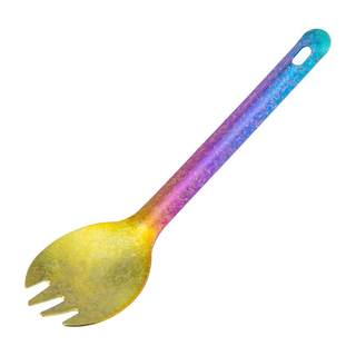 Tito outdoor pure titanium fork and spoon is portable and durable
