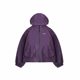 Women's plus size mother's wear purple hooded coat