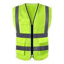 10 gilet de sécurité réfléchissant la veste de sécurité à lécoute du cheval Un chantier de circulation Construction de vêtements pour hommes le logo dimpression libre des hommes