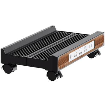 Desktop computer host bracket mobile chassis base rack