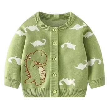 Baby sweater cardigan jacket spring and autumn sweater top children cartoon round neck child fashionable long sleeves Baby sweater cardigan jacket spring and autumn sweater top children cartoon round neck child fashionable long sleeves