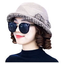 Hat Womens Autumn and Winter Korean Style Casual Short Brim Fashion Top Hat British Versatile Classic Elegant Western Style Woolen Basin Hat