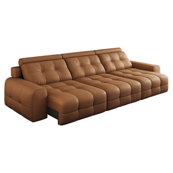 Electric sofa, remote control silent retractable, can lie flat